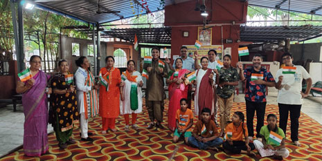 On 15th August distribution of plants and plantation On 15th August distribution of plants and plantation