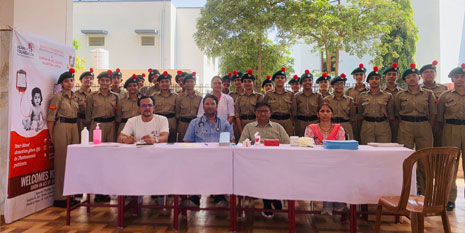 Blood donation camp at Sophia School, Jaipur, with J.K. Lone Hospital team Blood donation camp at Sophia School, Jaipur, with J.K. Lone Hospital team
