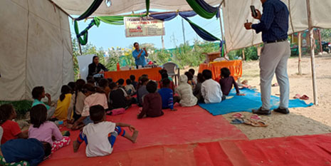 Distribution of medicines by Sourya Sanstha at Gurjar Ki Thadi, Jaipur. Distribution of medicines by Sourya Sanstha at Gurjar Ki Thadi, Jaipur.