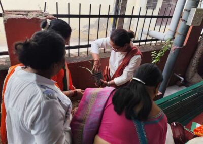 On 15th August distribution of plants and plantation at malviya nagar jaipur