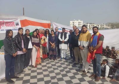 Food distribution on 26th January by Sourya Sanstha at Gurjar Ki Thadi, Jaipur.