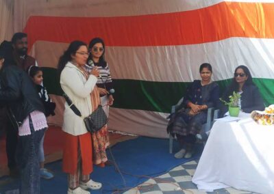 Food distribution on 26th January by Sourya Sanstha at Gurjar Ki Thadi, Jaipur.