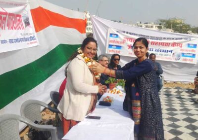 Food distribution on 26th January by Sourya Sanstha at Gurjar Ki Thadi, Jaipur.
