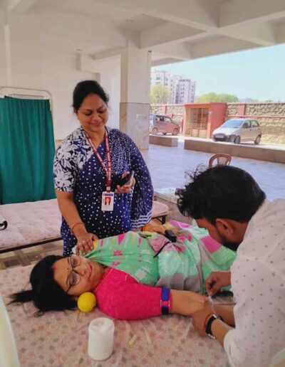 Blood Donation Camp at St. Anselm's Pink City School, Malviya Nagar, Jaipur.