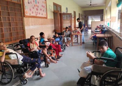 Food, clothes, and diapers distributed at Mother Teresa Home, Pratap Nagar, Jaipur.