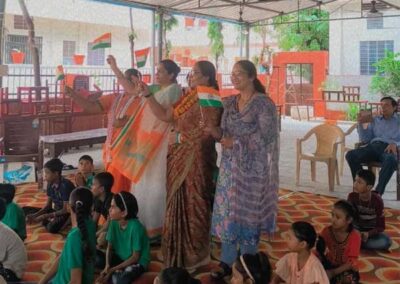 Independence Day food distribution at Siddheshwar Mandir, Malviya Nagar, Jaipur