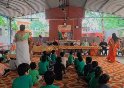 Independence Day food distribution at Siddheshwar Mandir, Malviya Nagar, Jaipur