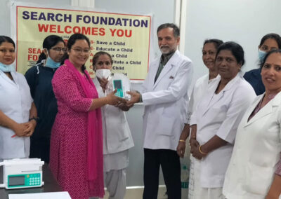 Donated infusion pumps, JK Lone Hospital, JLN Marg Jaipur