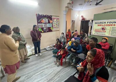Stationery given to specially-abled kids at Navchetan, Jaipur.